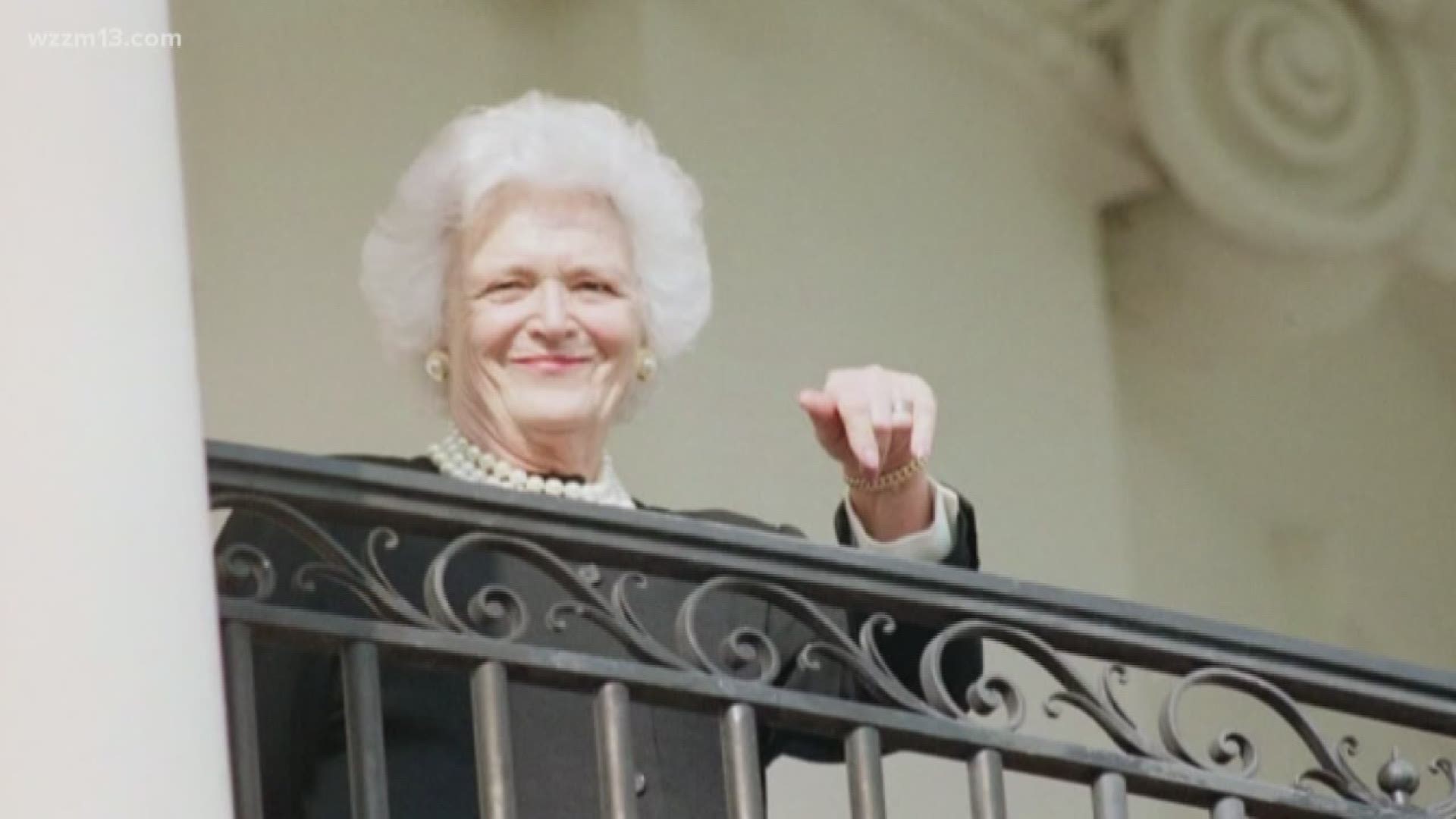 Recalling Barbara Bush's time in Michigan