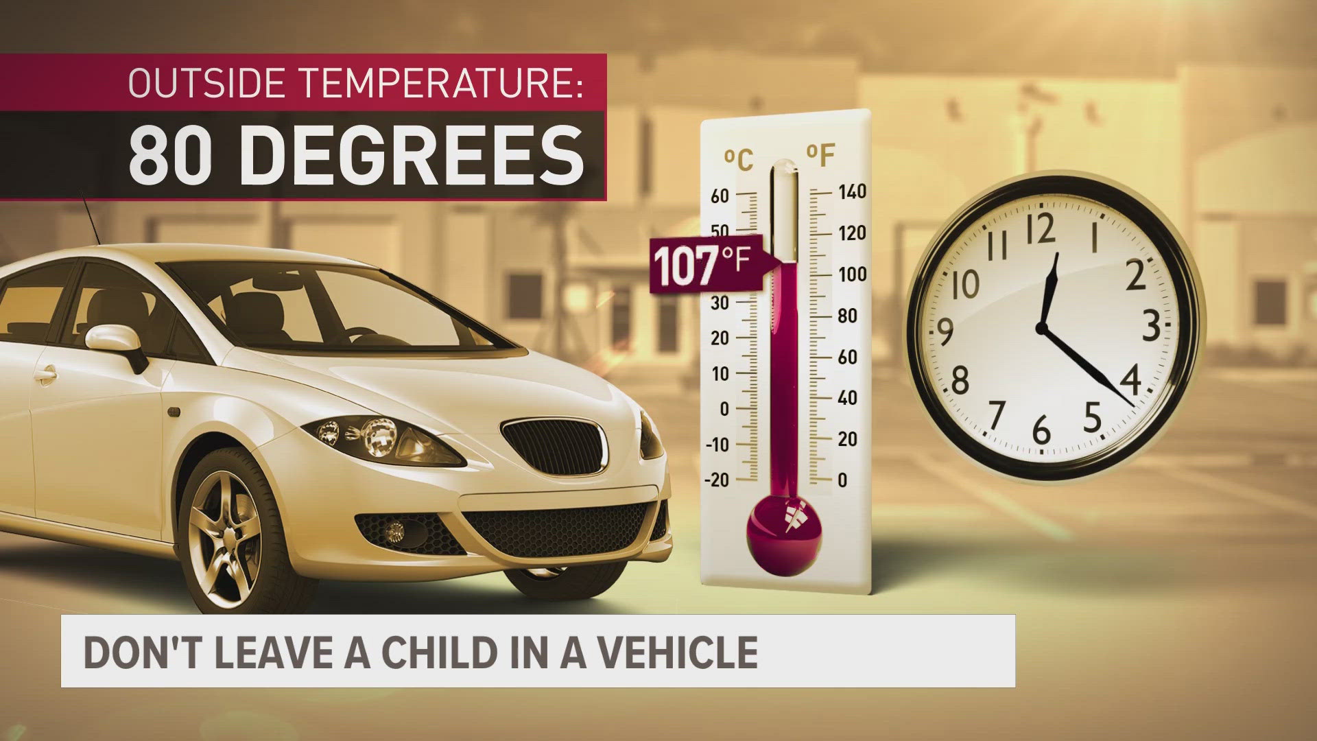 The majority of child deaths due to heatstroke in a vehicle is because the child was forgotten.