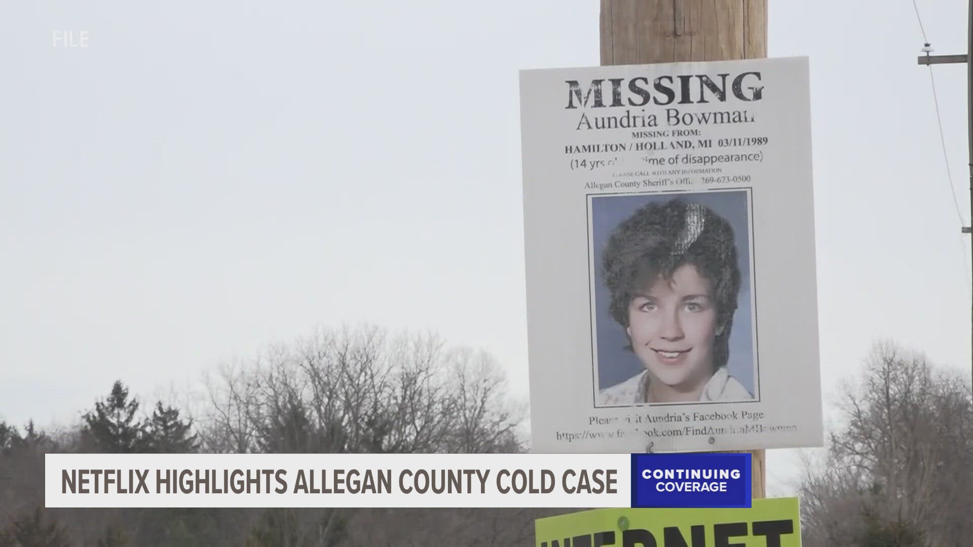 Aundria Bowman disappeared from Hamilton, in Allegan County, in 1989. In 2022, her adopted father was convicted of her murder.