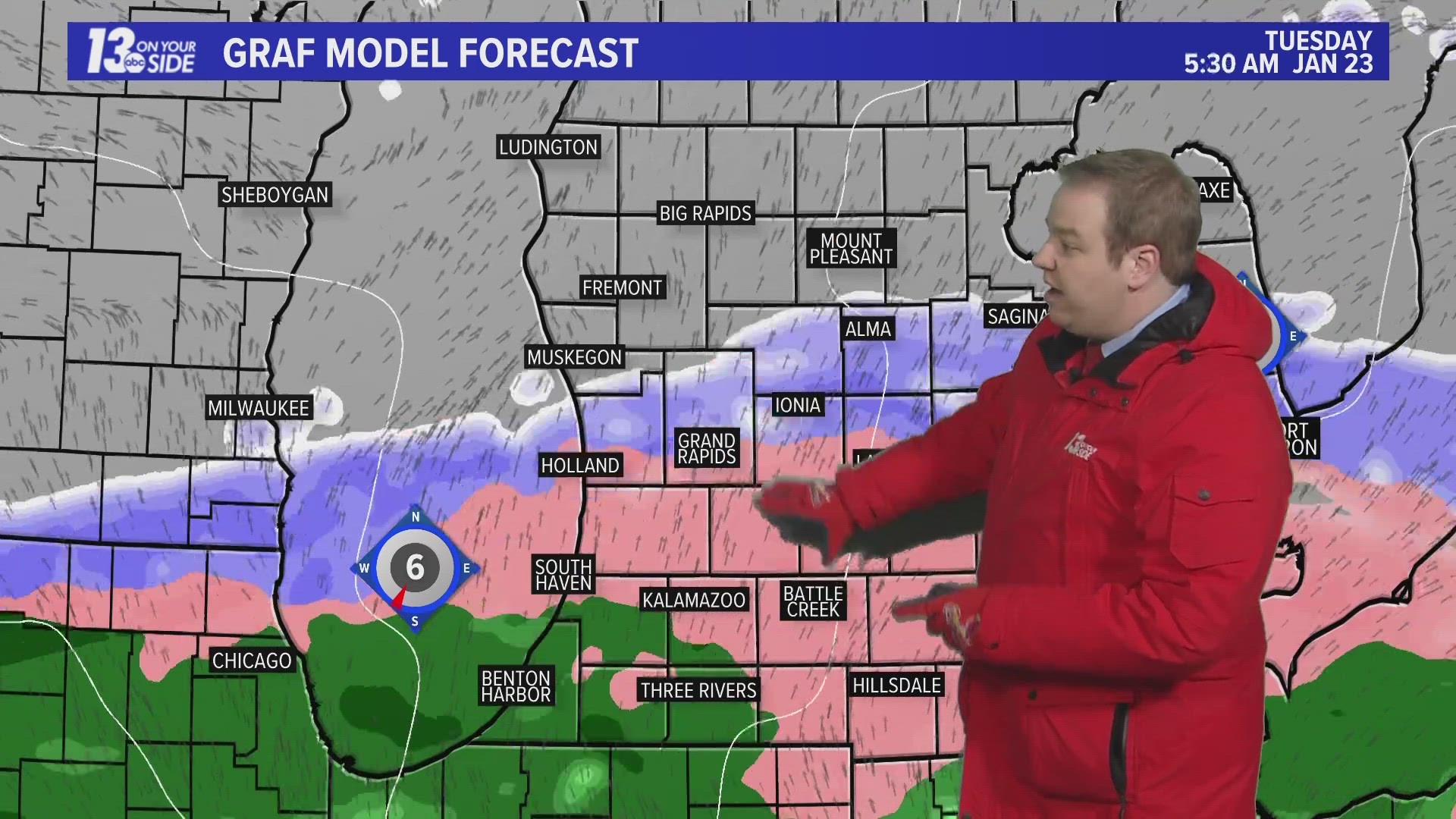 Snow, sleet, ice, and rain are all possible this week in West Michigan! Meteorologist Michael Behrens times out when things will be at their worst!