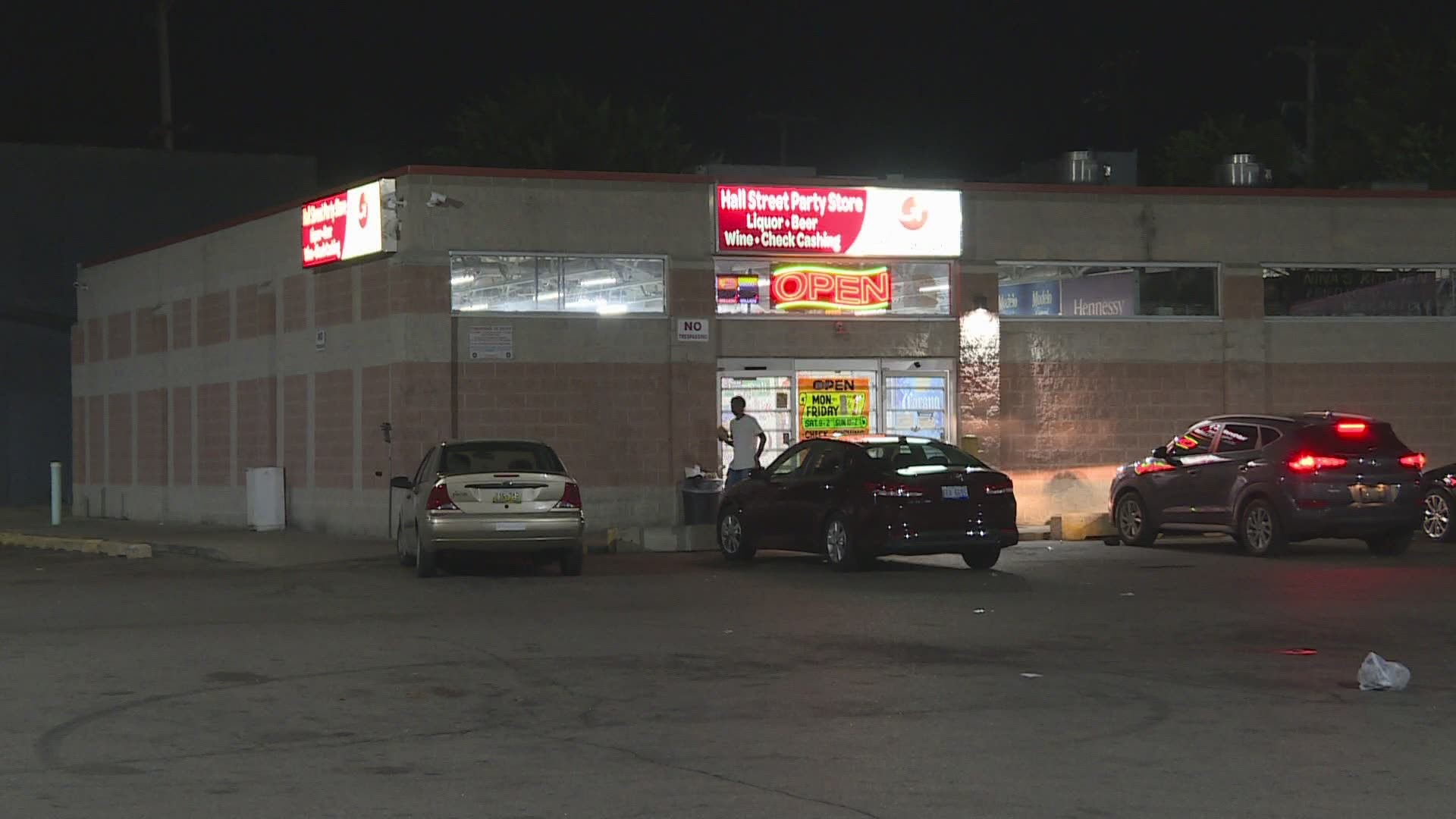Grand Rapids Police Department is investigating after a woman was shot in a party story parking lot Thursday night.