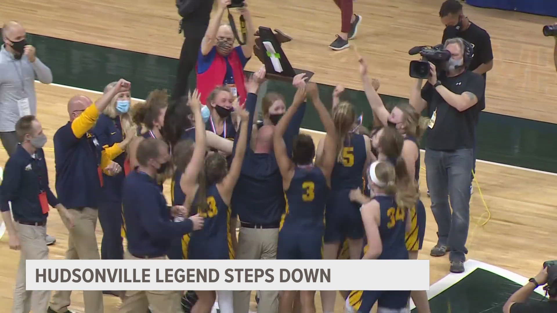 He has been the girls basketball head coach at Hudsonville for 15 years, but decided to step down to be closer with his wife Maureen and their three kids.