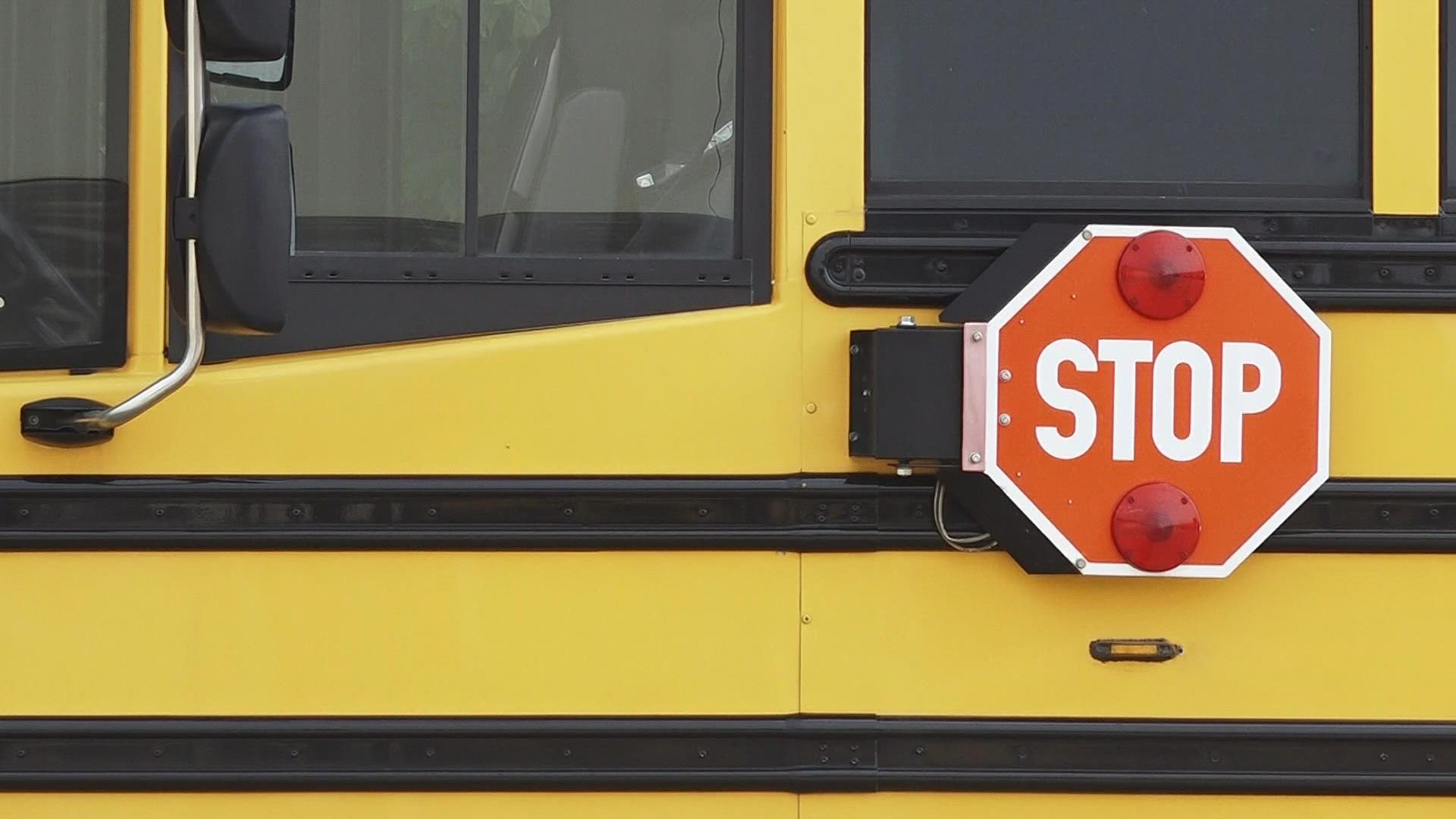 If you pass a stopped school bus you could face a fine of up to $500 and may also be required to complete 100 hours of community service.