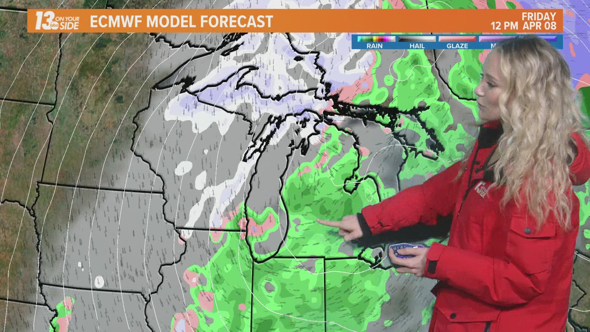 Cloudy and damp Saturday, Forecast