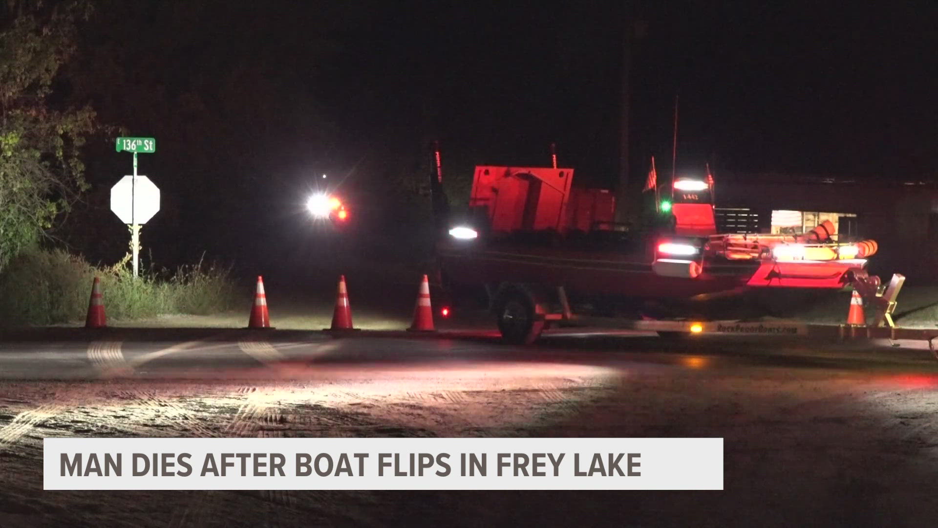 Deputies said the incident happened on a body of water in Ensley Township.