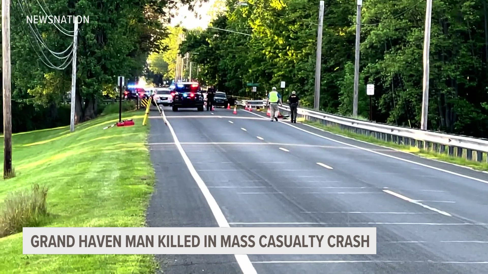 Deputies say the group was a family. A Grand Haven man and a Grand Ledge man were killed. A total of 14 others, mostly children, were injured.