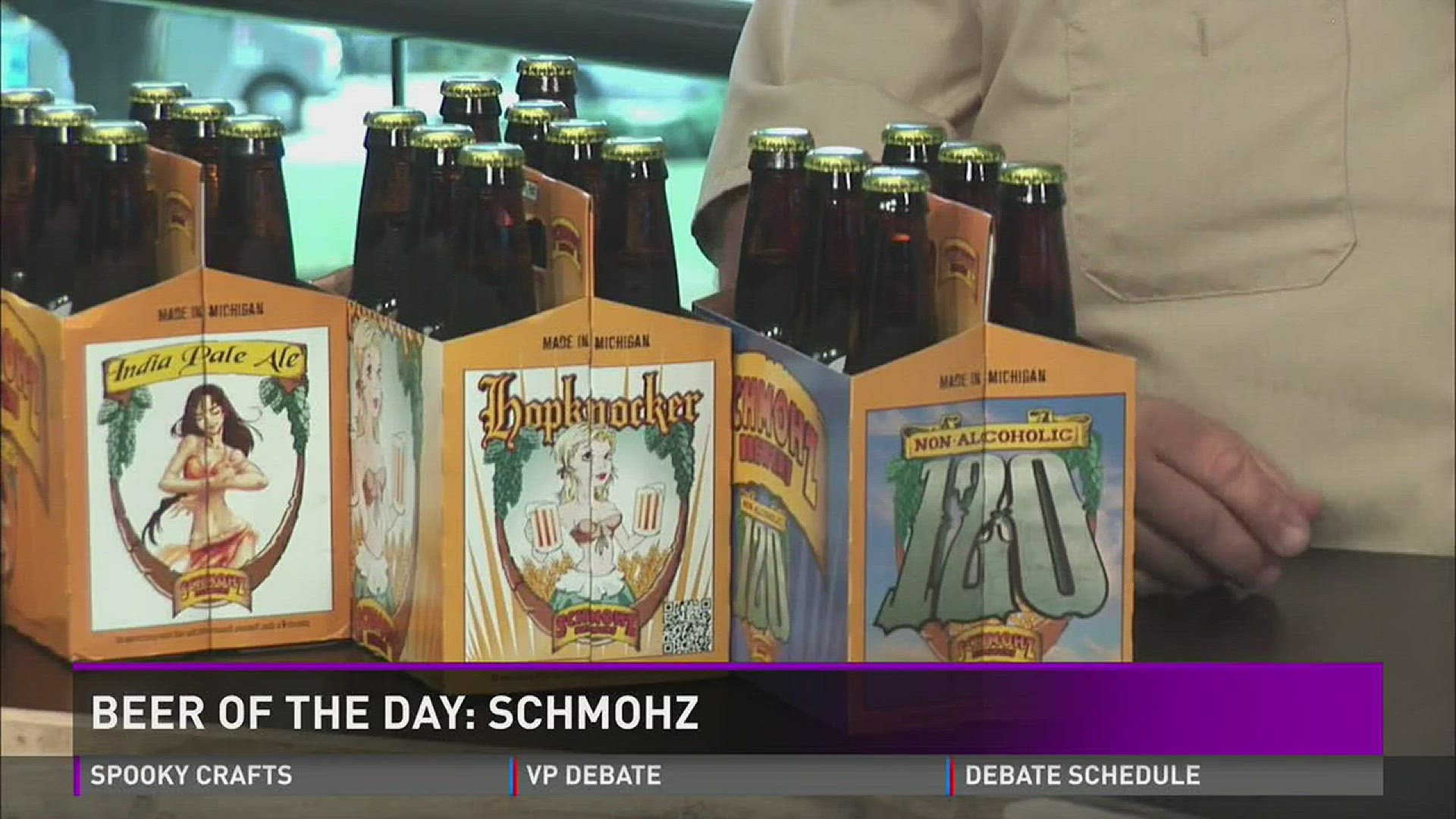 Chas Thompson from Schmohz joined WZZM to discuss the Beer of the Day: Hopknocker Imperial IPA.