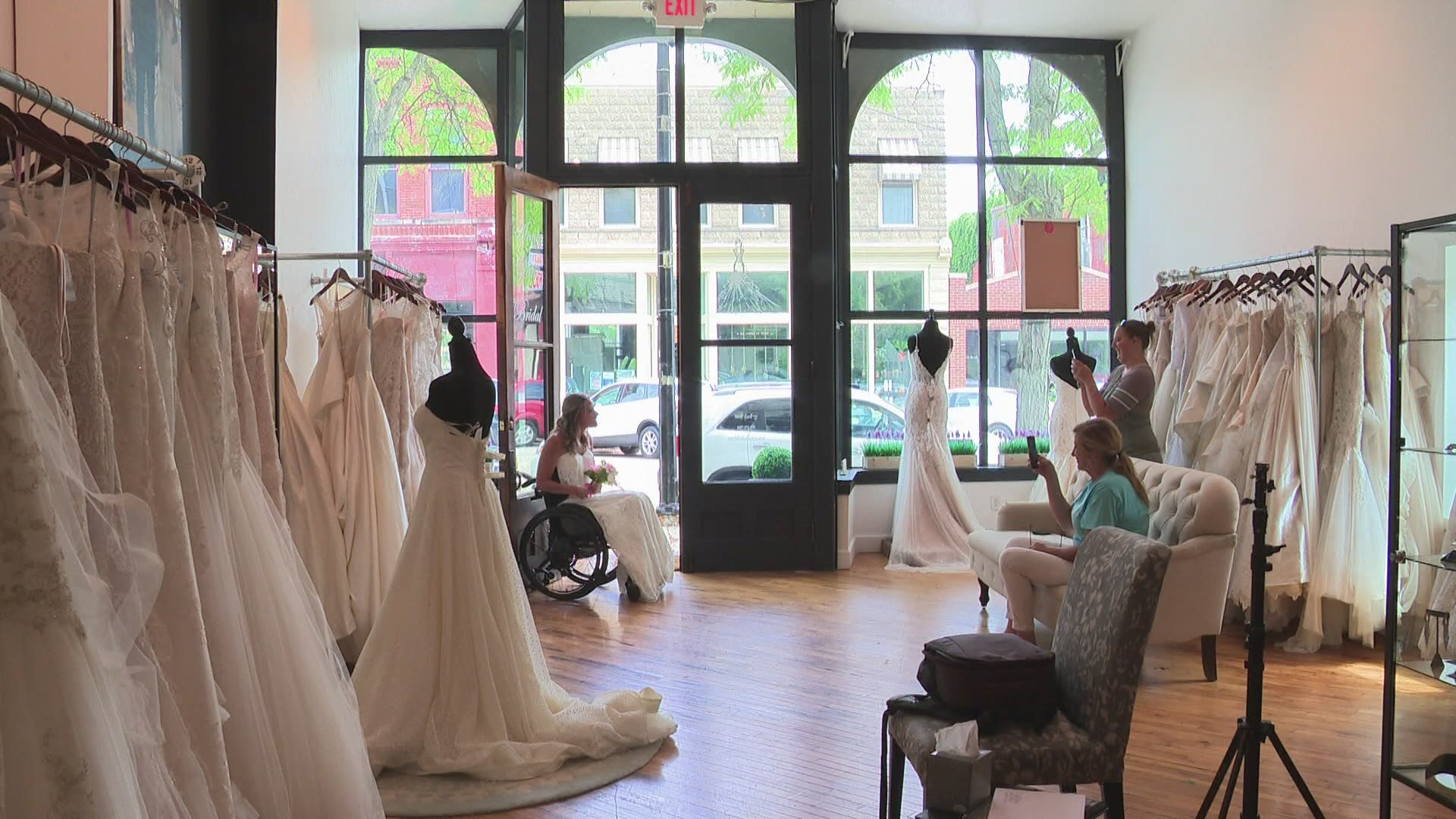 The bridal shop hosted a photoshoot that highlighted models of all different backgrounds and abilities -- including the former Miss Wheelchair Michigan.