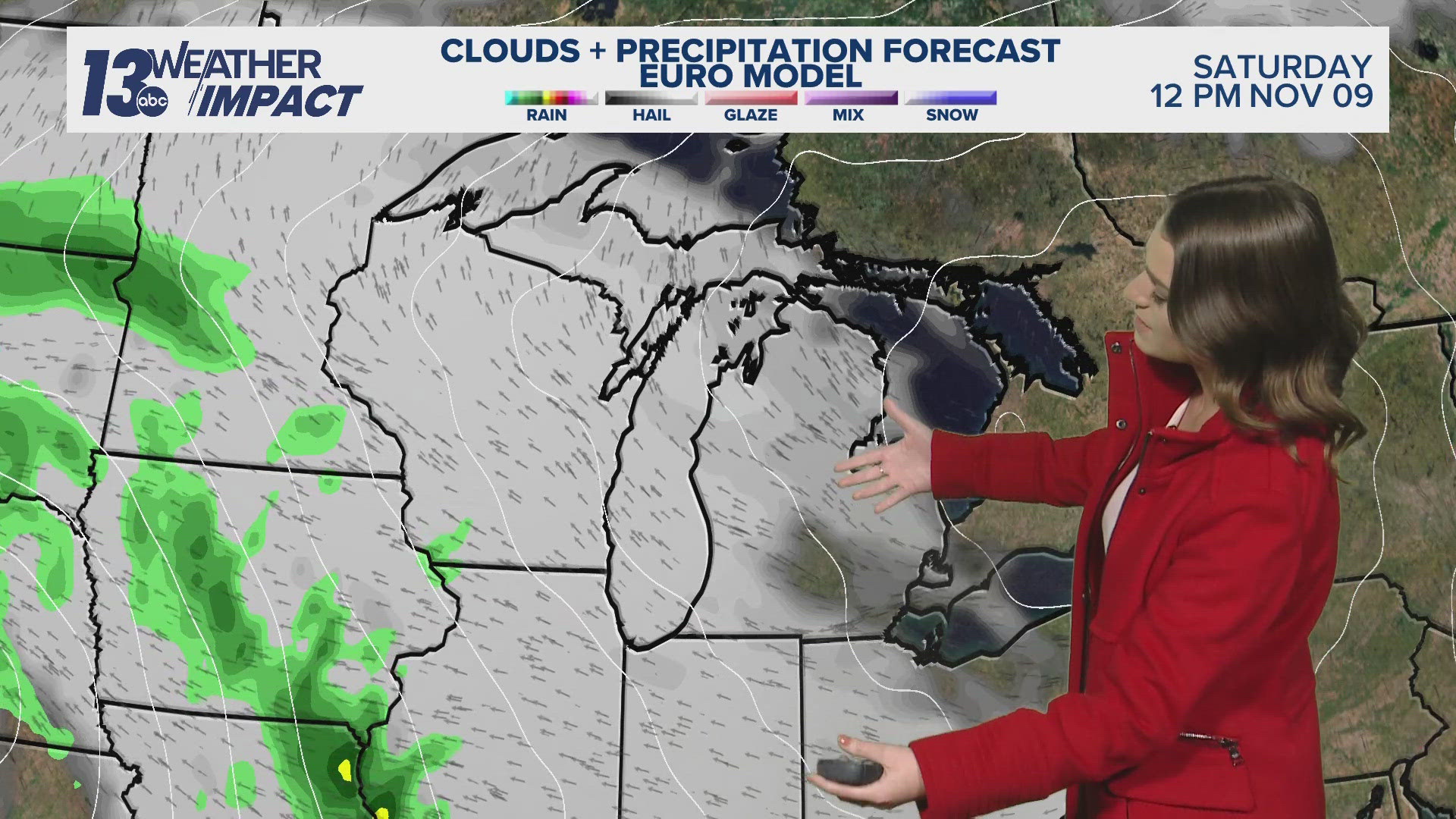 Sunshine returns Thursday lasting into Saturday followed by rain Saturday night into Sunday morning.