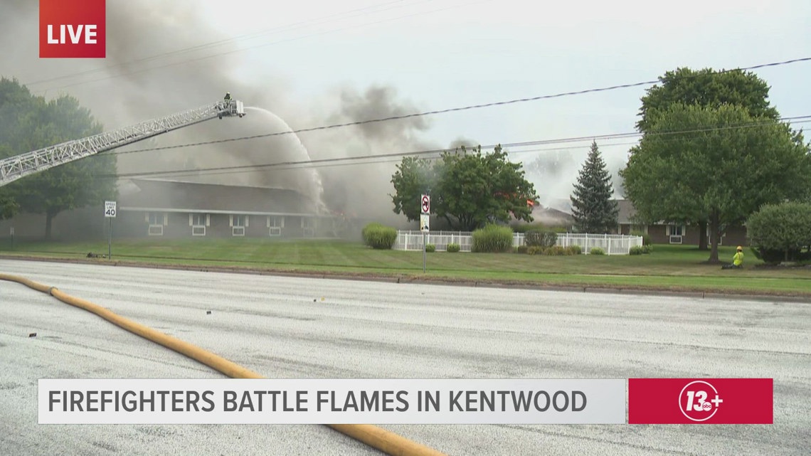 Crews fighting fire at Kentwood senior living community | wzzm13.com