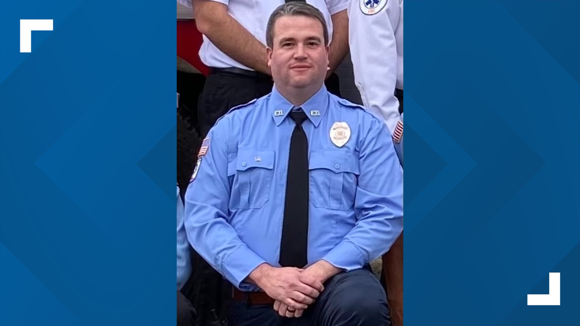 Firefighter Michael Buitendorp lost consciousness while driving a water tender truck to the scene and died at the hospital.