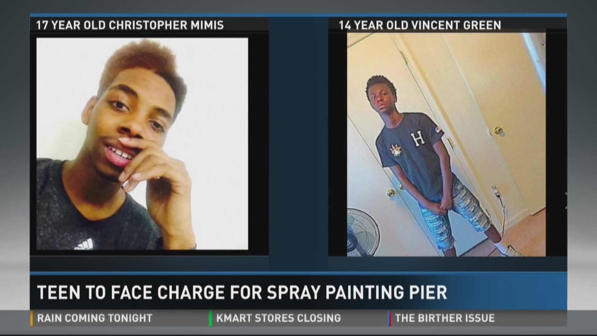 Teen to face charge for spray painting Holland pier