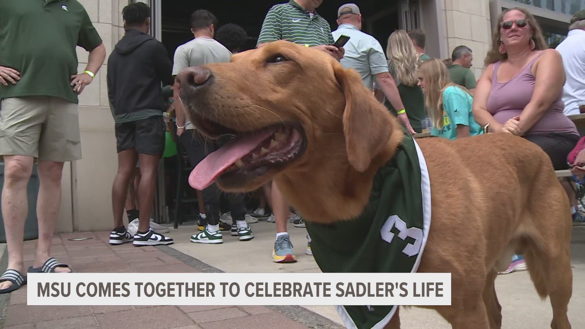 The Spartan Marching Band was there, so was Zeke the Wonderdog as well as legendary MSU football coach Mark Dantonio.