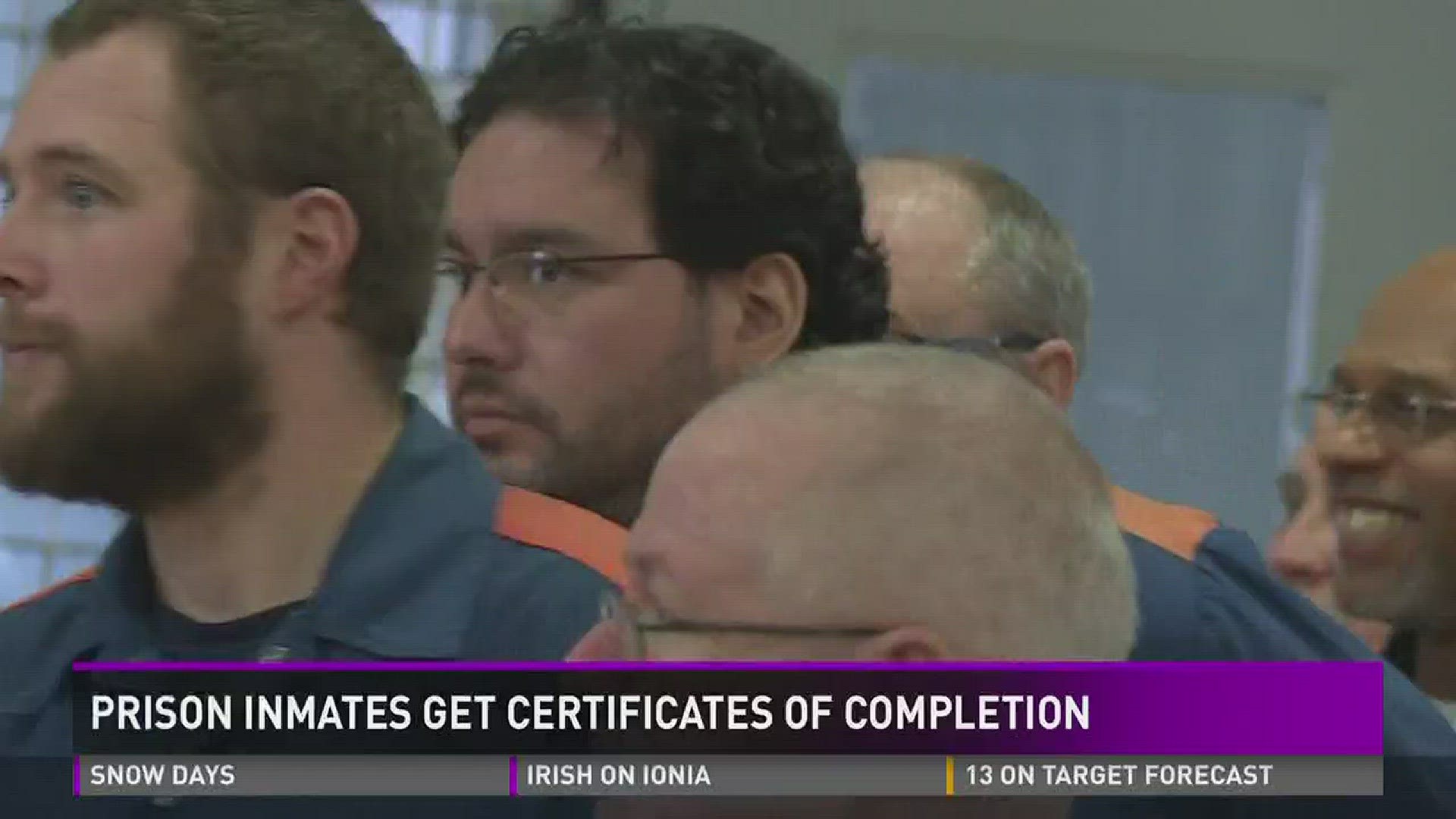 Prison inmates get certificates of completion