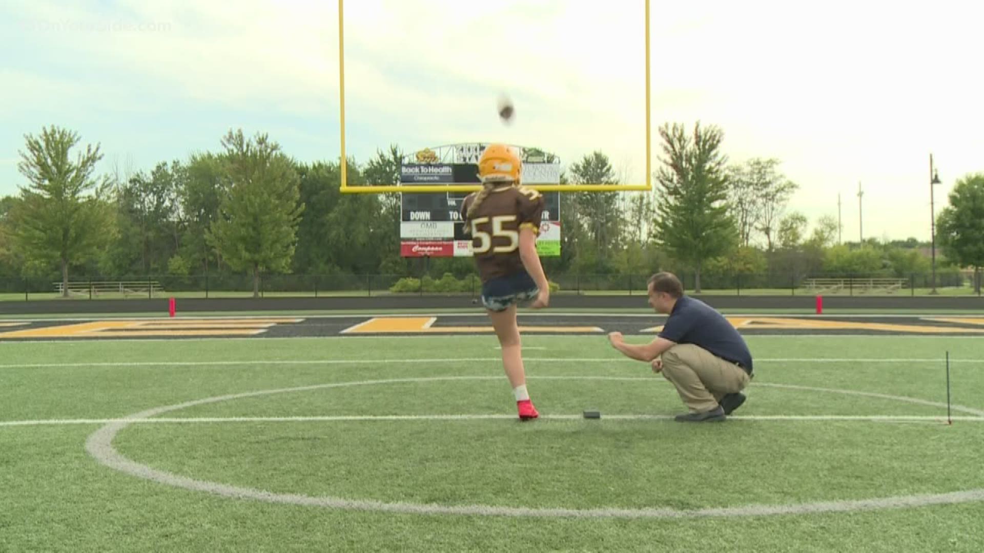 This 15-year-old sophomore is the first girl to ever play for the Chix football team.