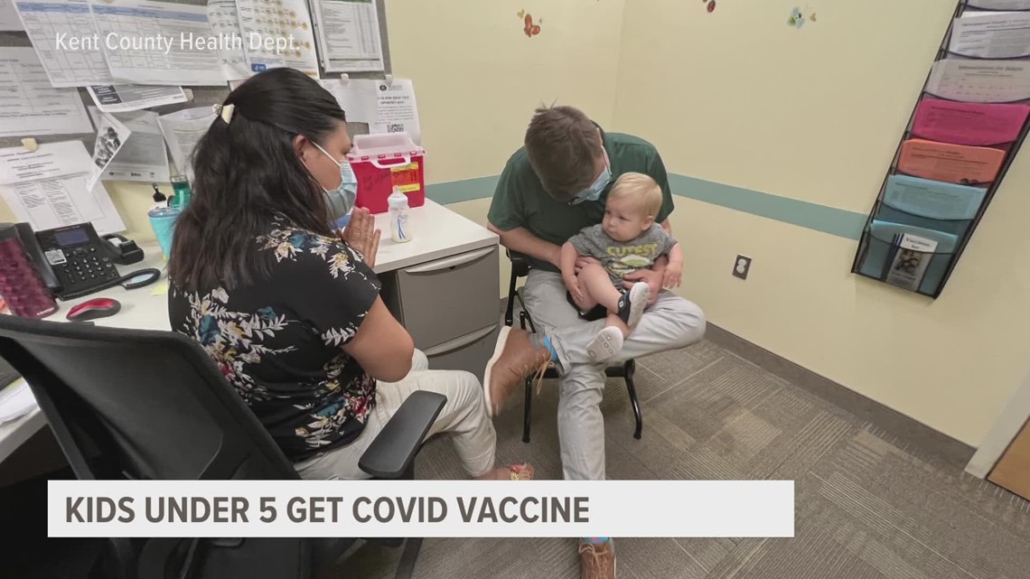 Kent County Commissioner gets his one-year-old son vaccinated from COVID-19