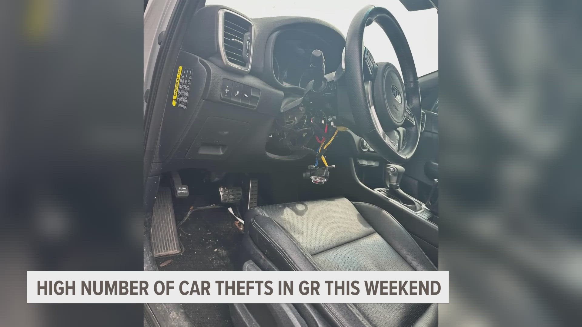 The Grand Rapids Police Department says there were 20 thefts and attempted thefts of Kias and Hyundais since Friday, May 5.