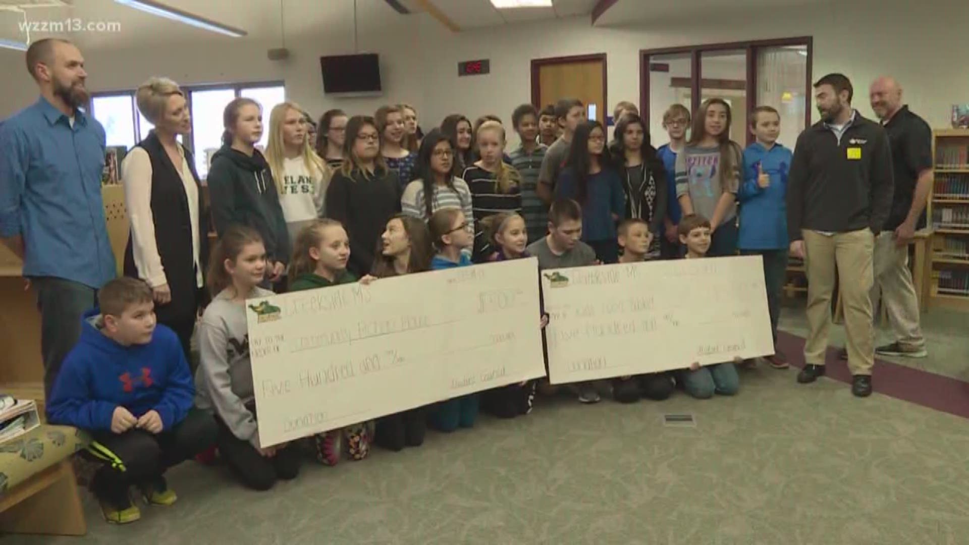 School Spirit Challenge: Creekside Middle School, Donations
