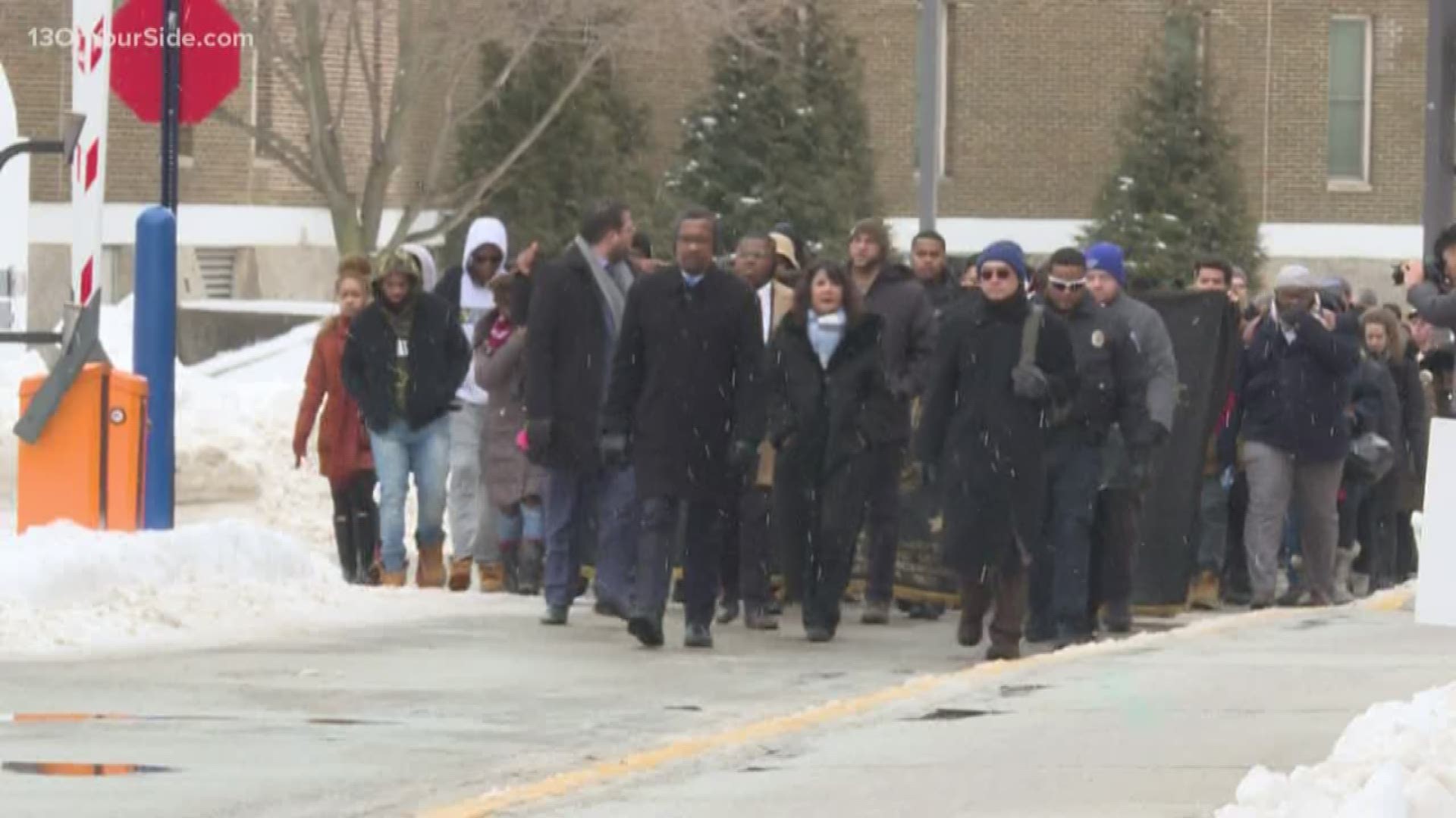 Grand Valley State University kicked off a week of events to honor Martin Luther King Jr.