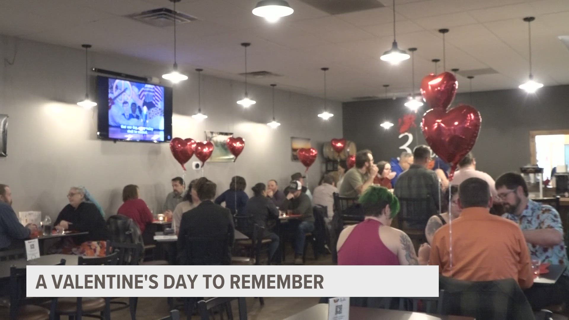 It was the 3 Gatos Brewery first ever Valentine's Day dinner and the restaurant also had a special treat for customers.