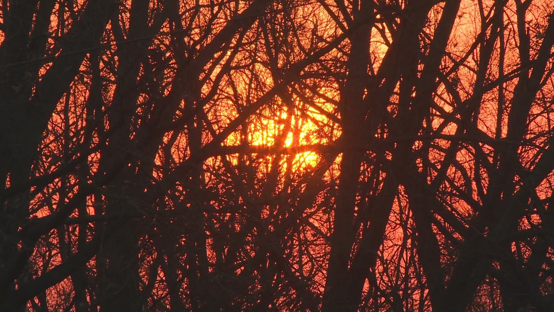 HAZY SUNRISE DUE TO WILDFIRE SMOKE