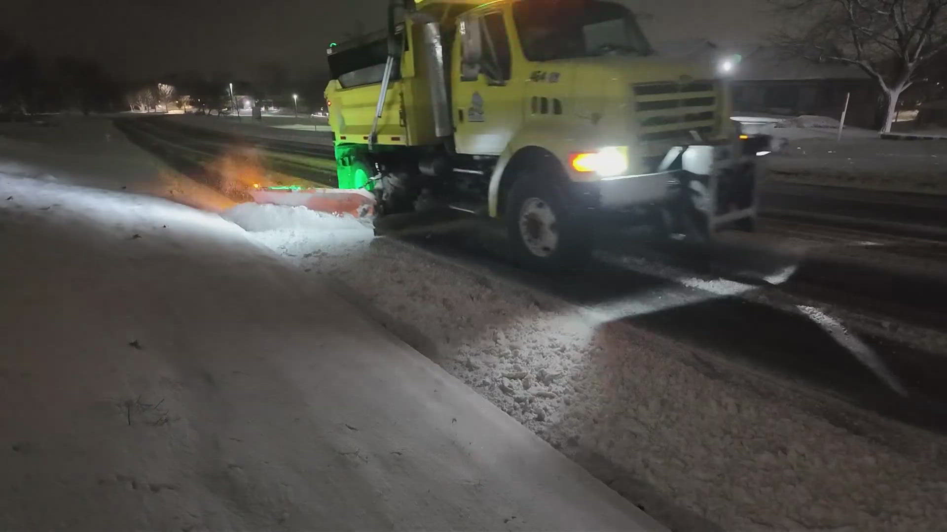 Road crews are hard at work and that will continue as the snow keeps up.