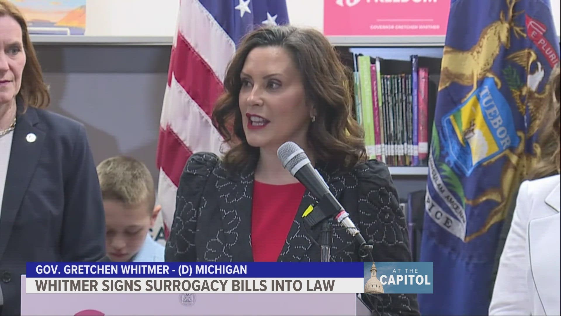 Governor Gretchen Whitmer today signed a package of bills into law rolling back the state's ban on child surrogacy contracts.