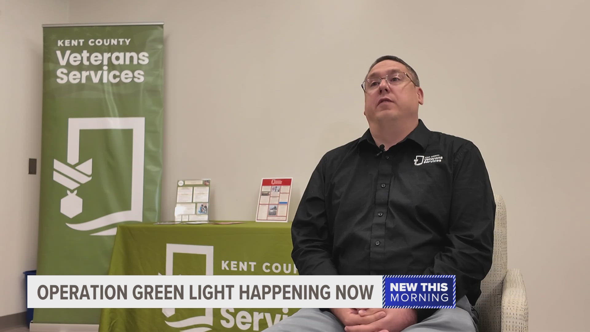 Local businesses and residents are encouraged to participate by replacing their outdoor lights with green bulbs as a show of support for military veterans.