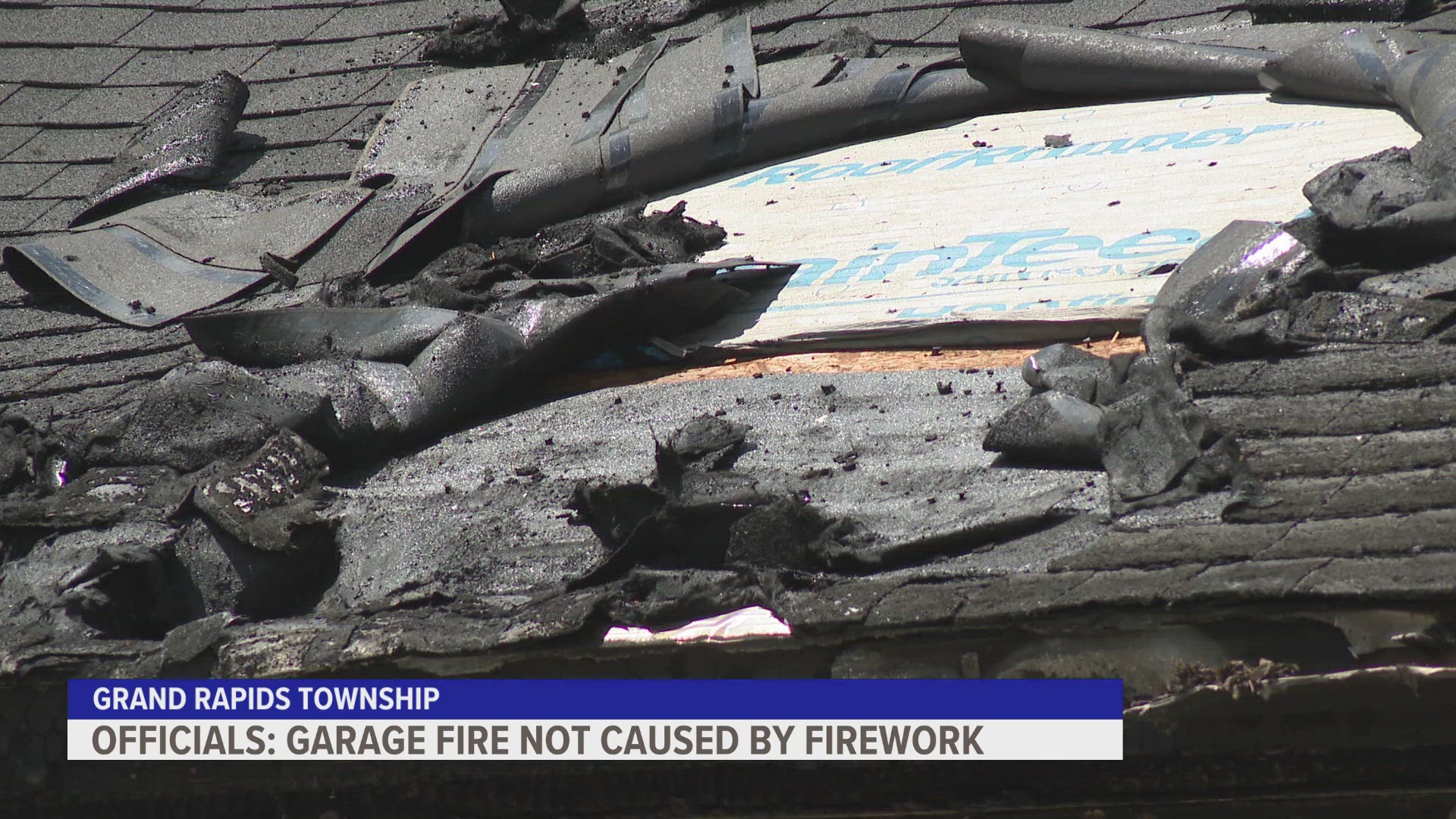 The sound of explosions heard during the garage fire was most likely tires popping, fire officials said.