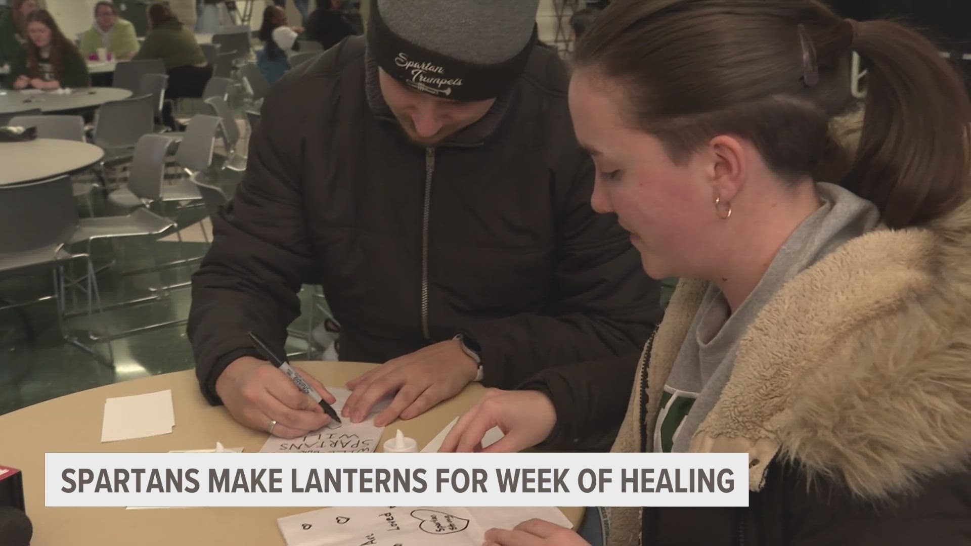 Four organizations are offering a week filled with events that encourage healing and growing. Monday's event decorated luminaries to be lit by Spartans old and new.