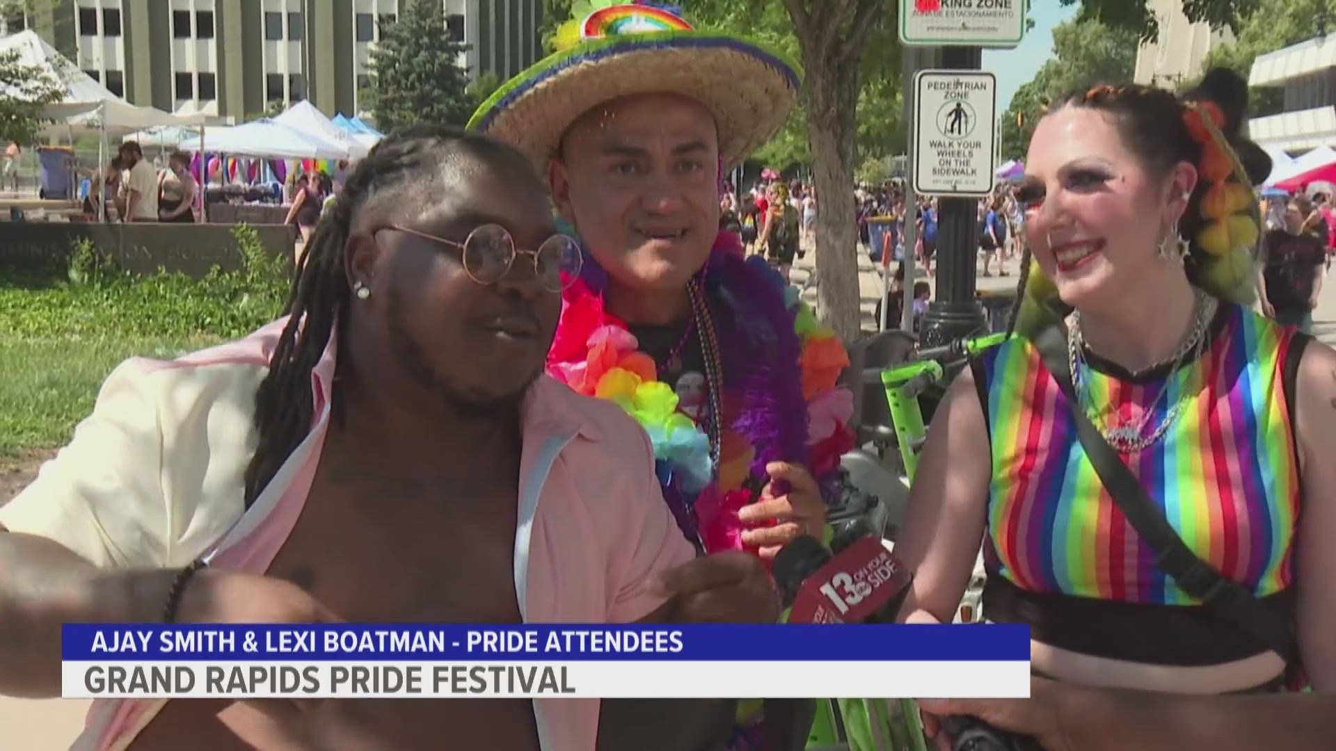 The Grand Rapids Pride Festival drew crowds to Calder Plaza, celebrating identity and community.