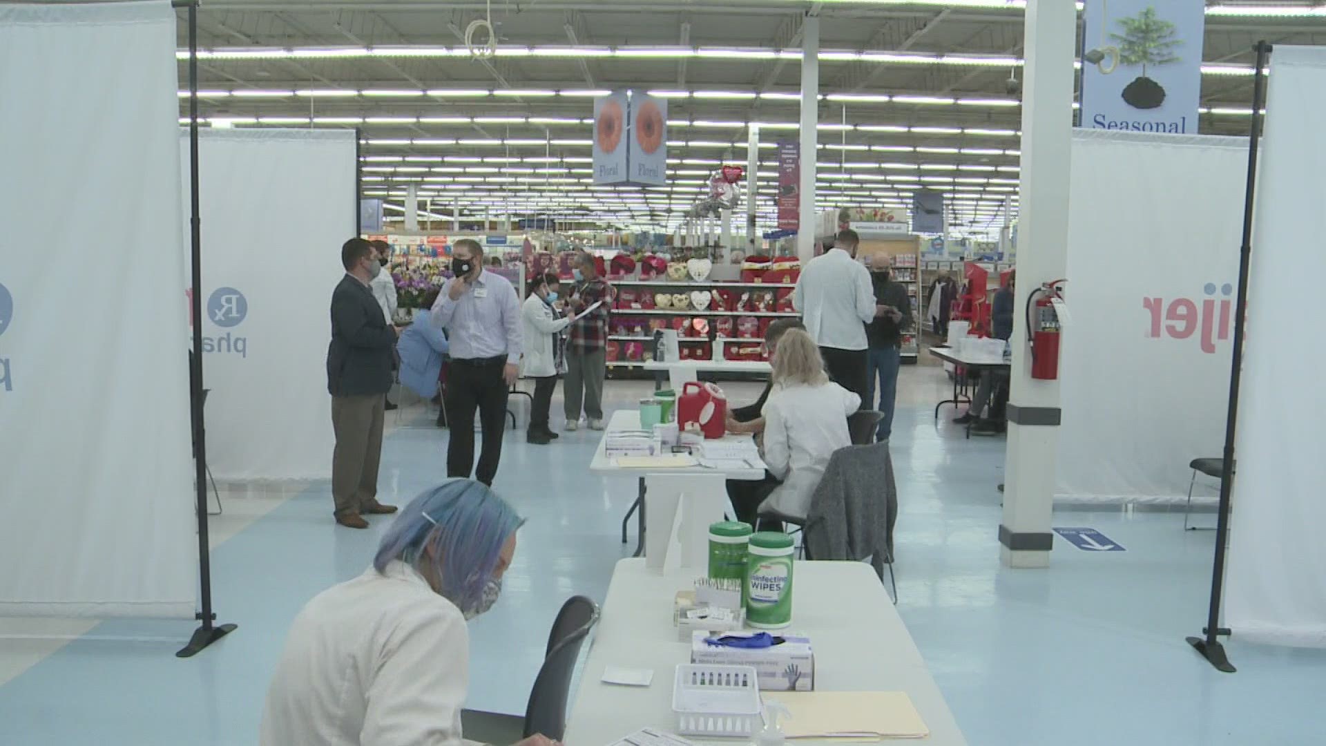 Multiple Meijer stores have begun opening as a vaccination clinic across the state.