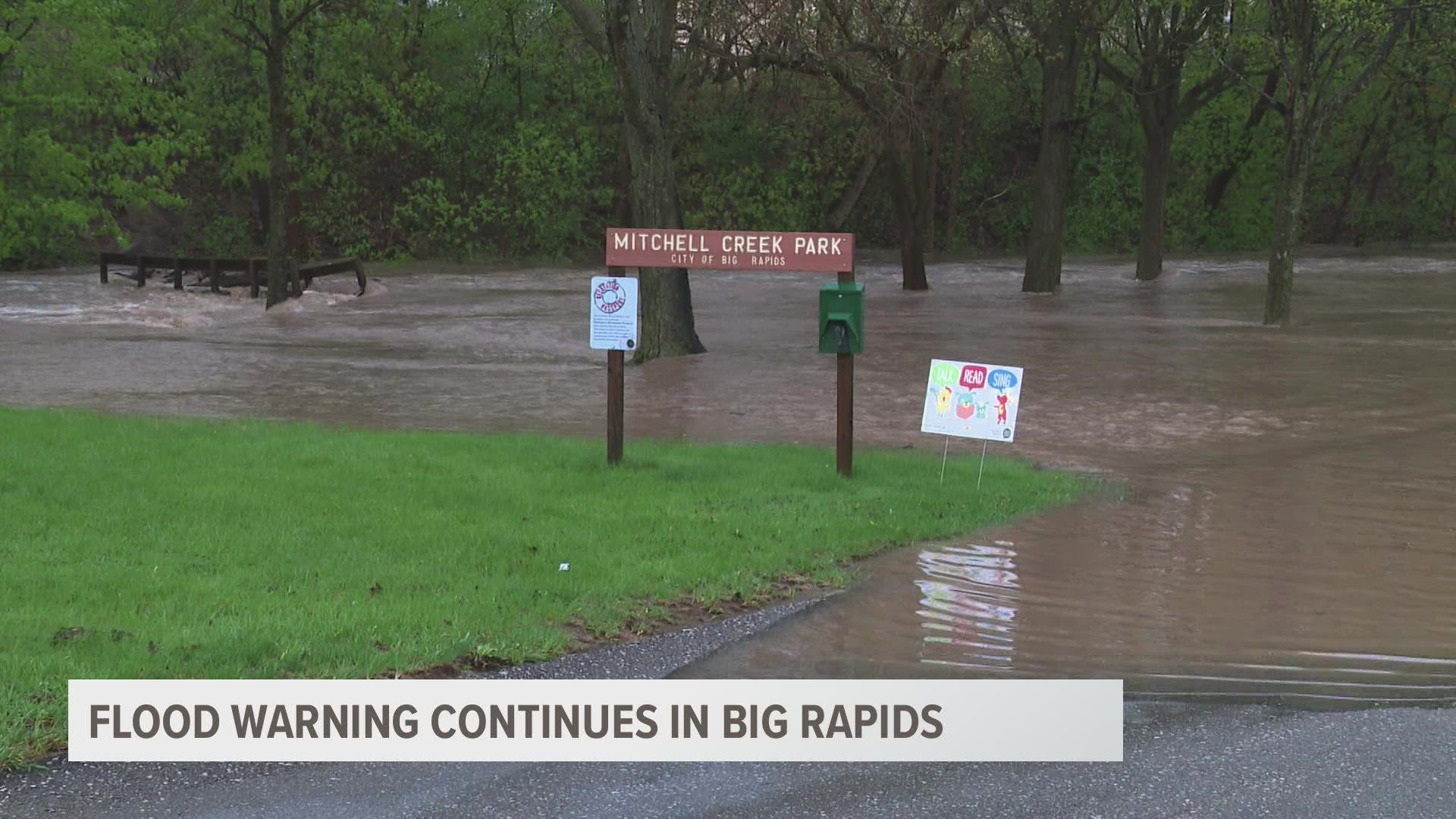 Officials say Wednesday's flooding was the worst Big Rapids has seen in more than 30 years.