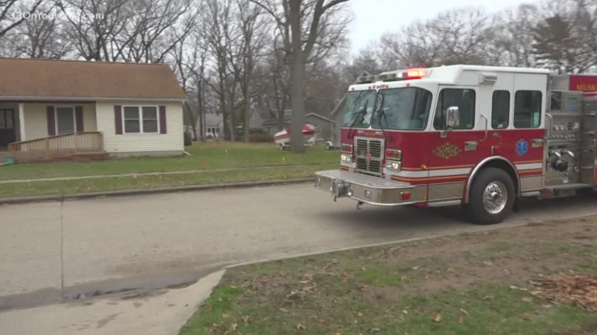 The Muskegon Fire Department wanted to make sure Allen Thomas Jr. had a special 5th birthday, so they drove by his house.