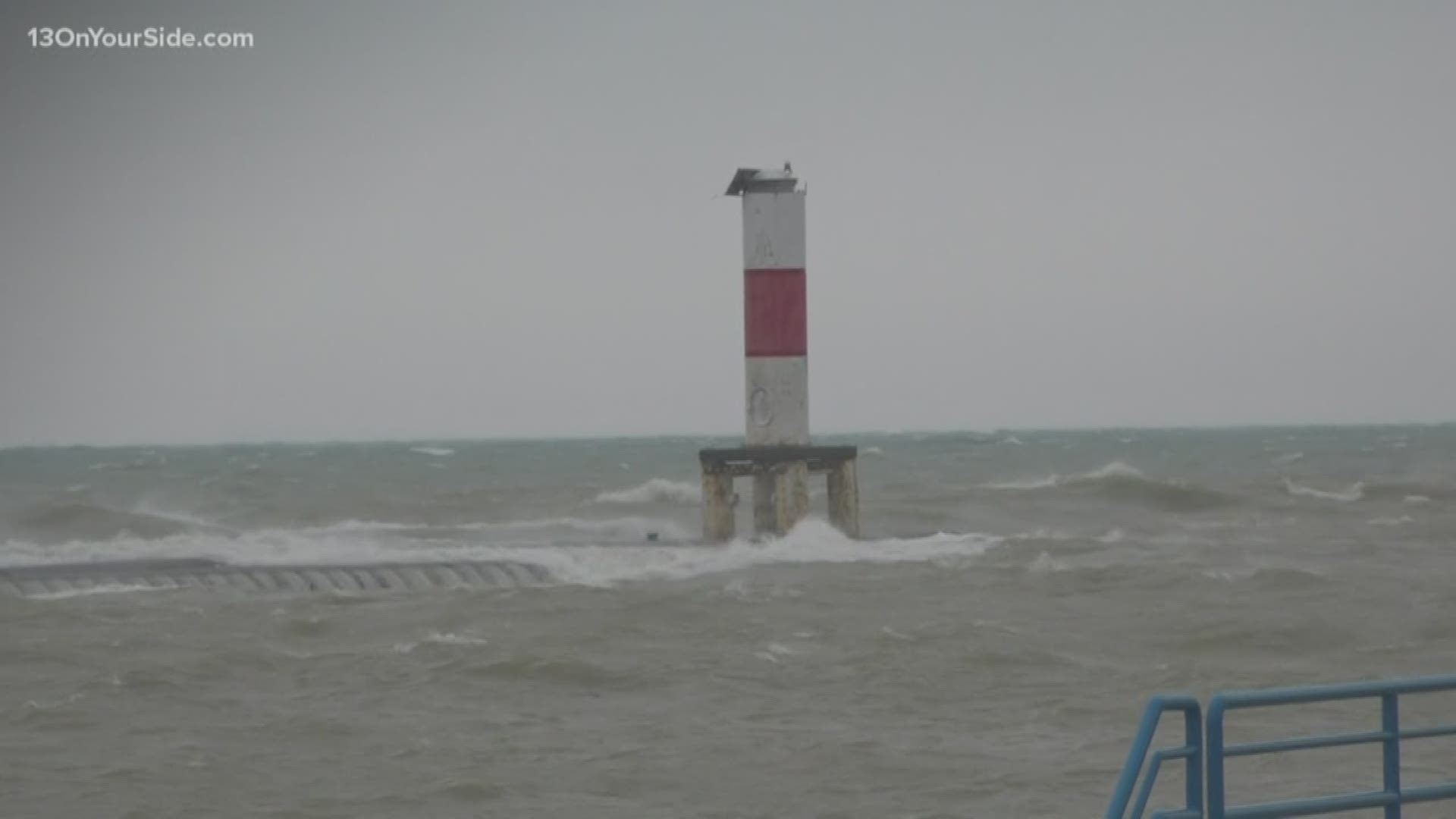 Sunday, crews were unable to look for Eliza Trainer, 16, because of dangerous conditions on Lake Michigan.