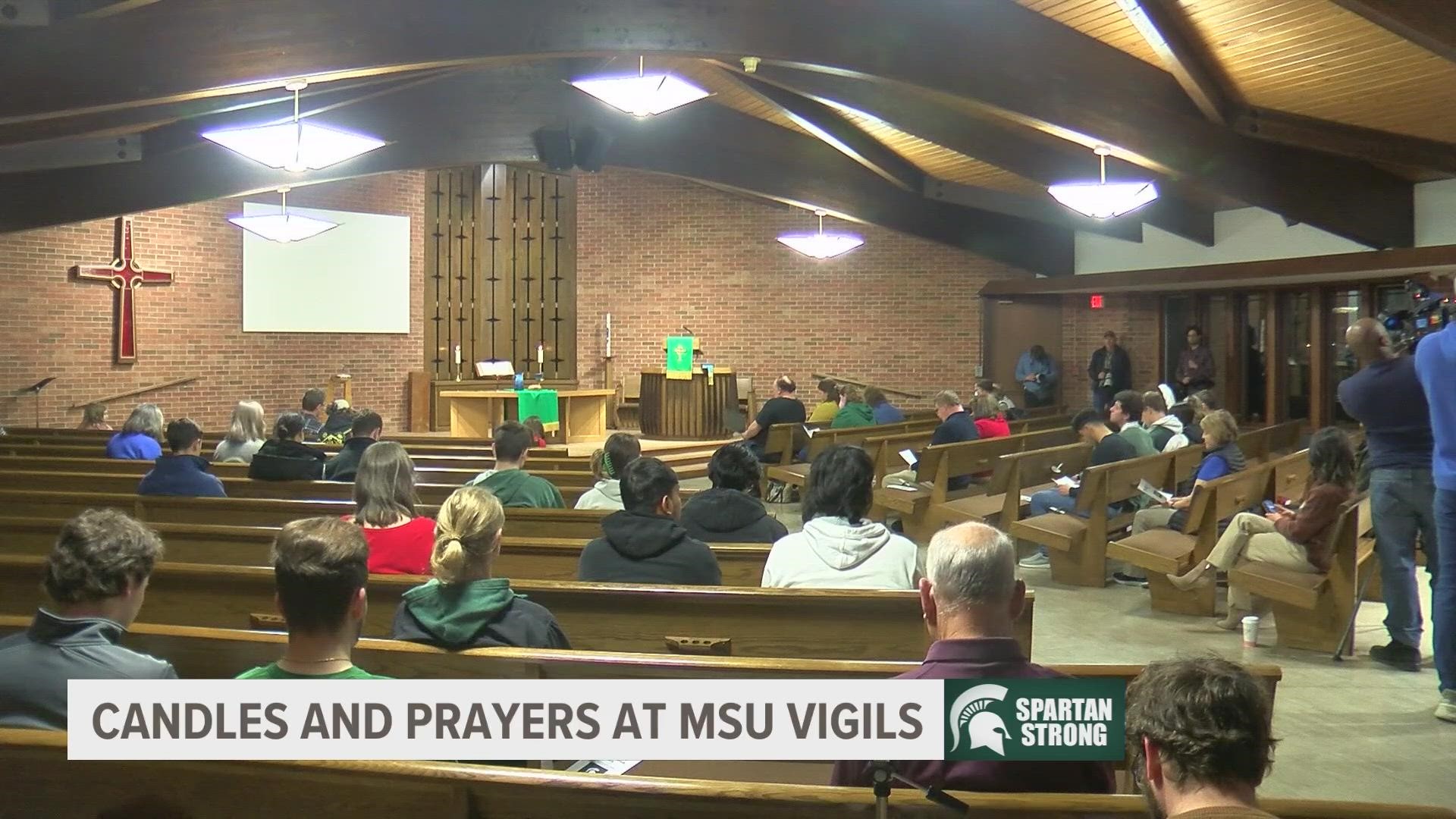 Services at several area churches offer support for members of the Michigan State community following shooting that left 3 dead, and 5 others injured.