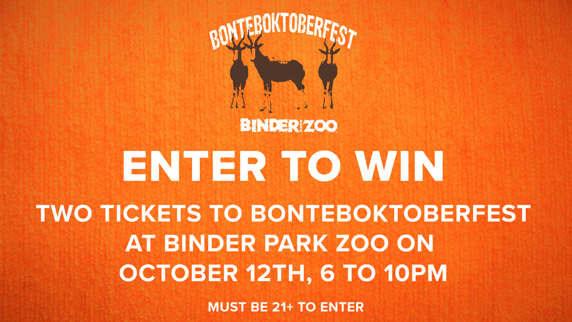 CONTEST COMPLETE Enter to win tickets to Bonteboktoberfest at Binder