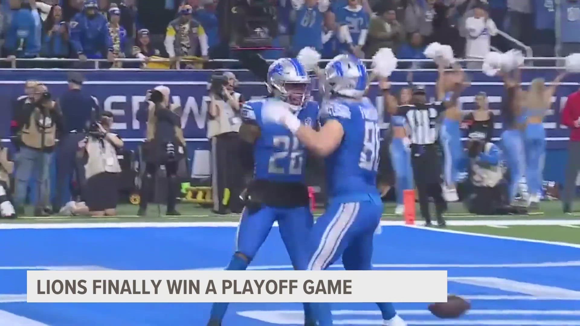Goff leads Lions to first playoff win in 32 years, 24-23 over Matthew  Stafford and Rams
