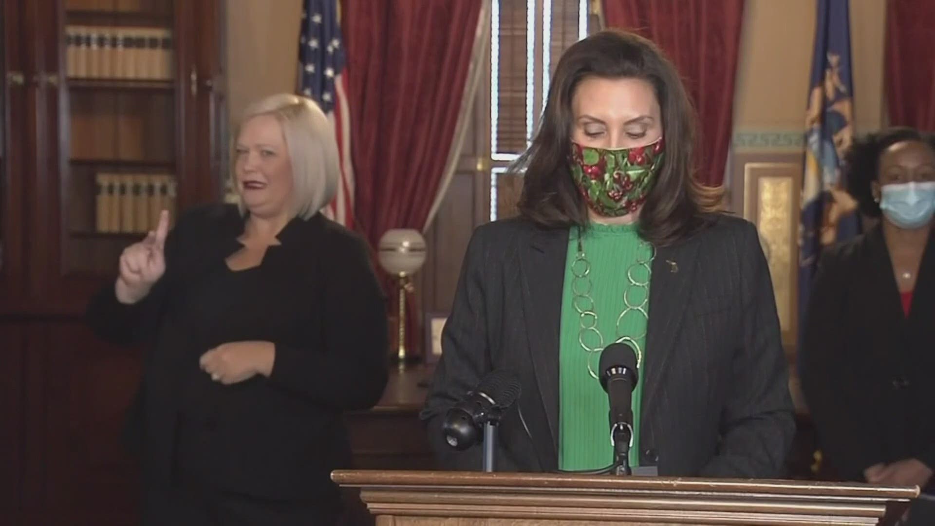 Whitmer also announced a bipartisan protect Michigan commission Thursday.