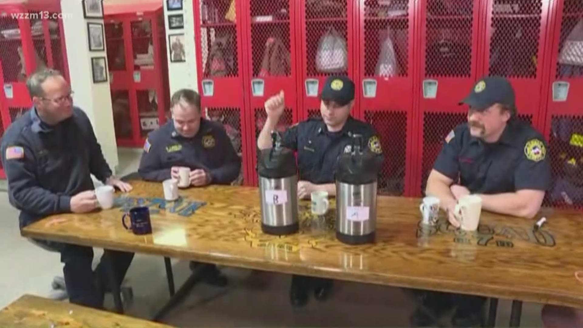 To say thank you for their dedication to the community, 13 ON YOUR SIDE shared coffee with first responders at LaGrave Avenue Fire Station in Grand Rapids for National Good Samaritan Day.