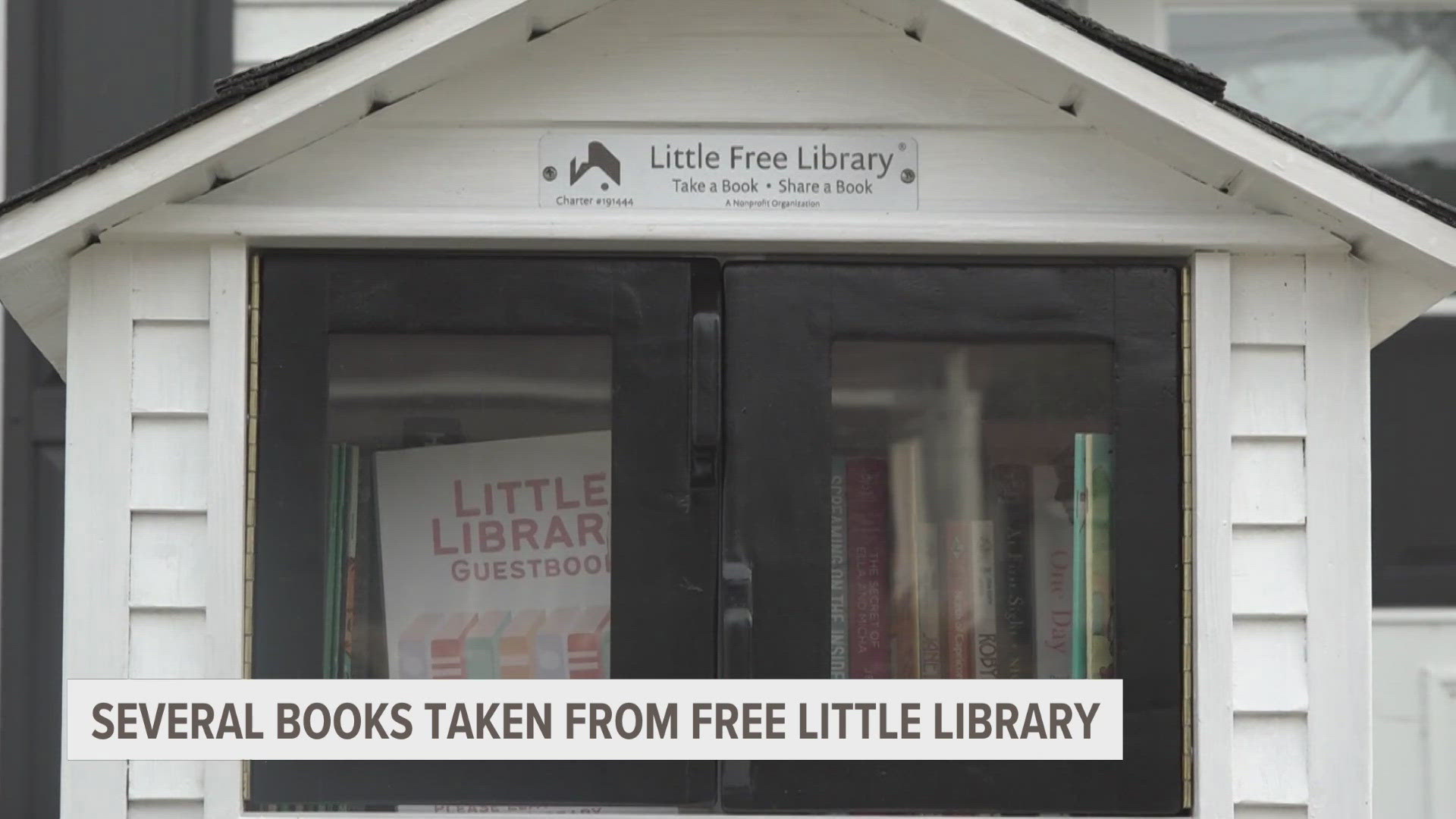 A grand rapids woman is disappointed after someone took advantage of her free little library by taking several books.