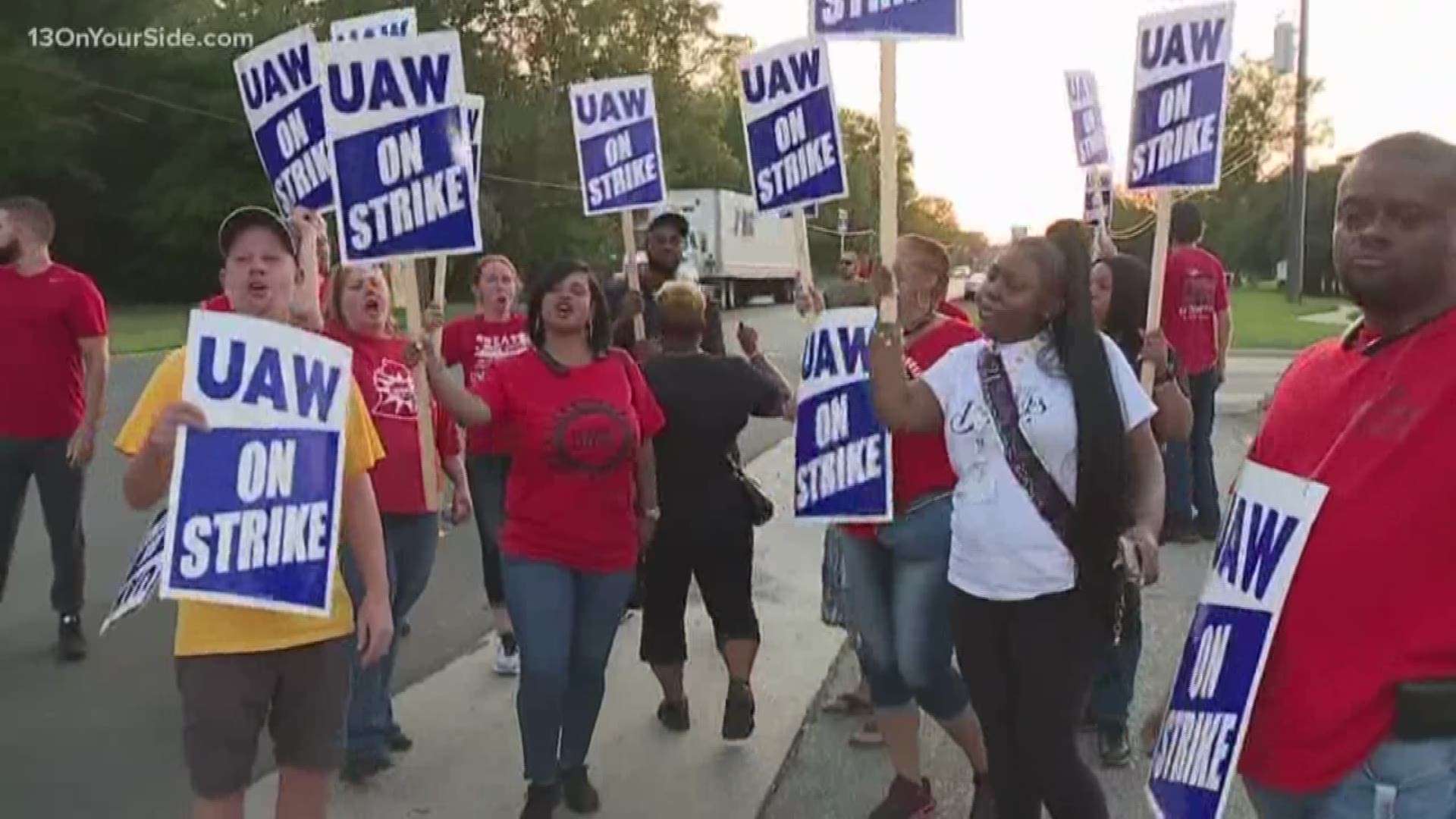 Contract talks aimed at ending a strike by 49,000 auto workers against General Motors have extended into late Monday afternoon. Both sides had agreed on about 2% of the contract language, leaving 98% left to negotiate.