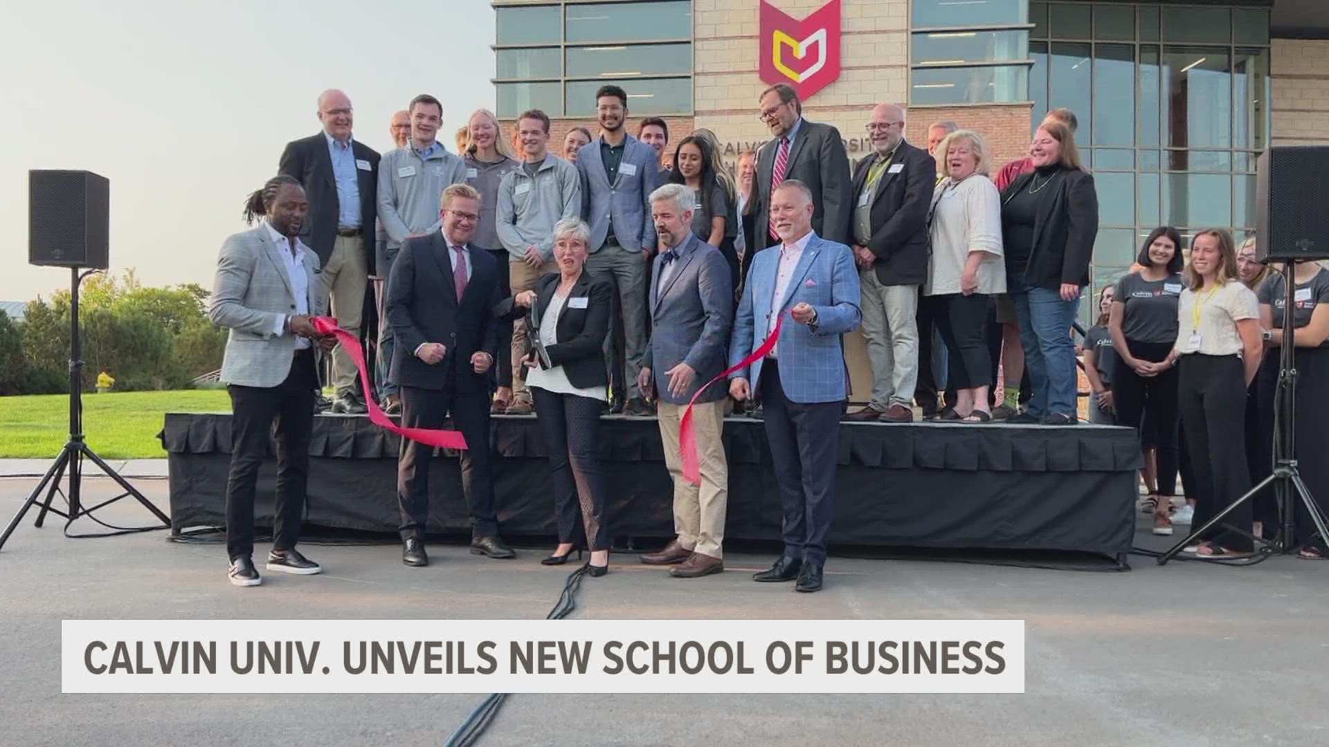 Thanks to a $22.25 million donation anonymously gifted to the university in 2021, there was a ribbon cutting for the brand new School of Business Wednesday night.
