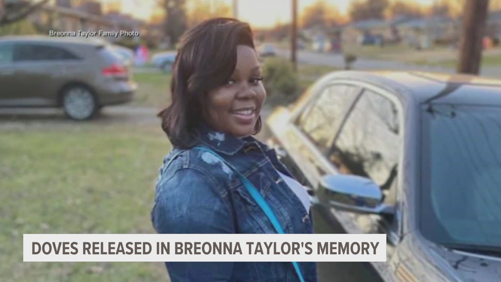 Doves were released in memory of Breonna Taylor in Grand Rapids Wednesday.