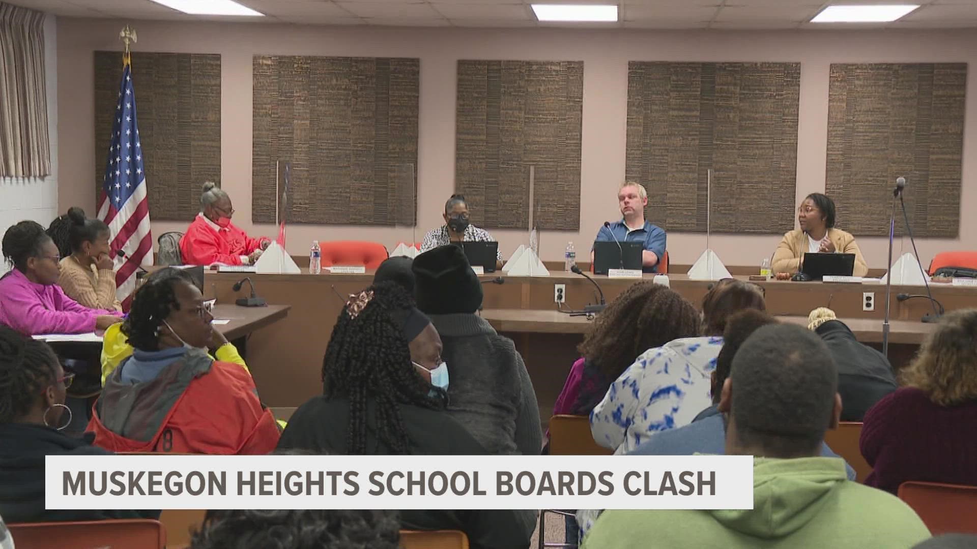 For the second night in a row, it was standing room only as Muskegon Heights school leaders met to discuss ongoing complaints in the district.