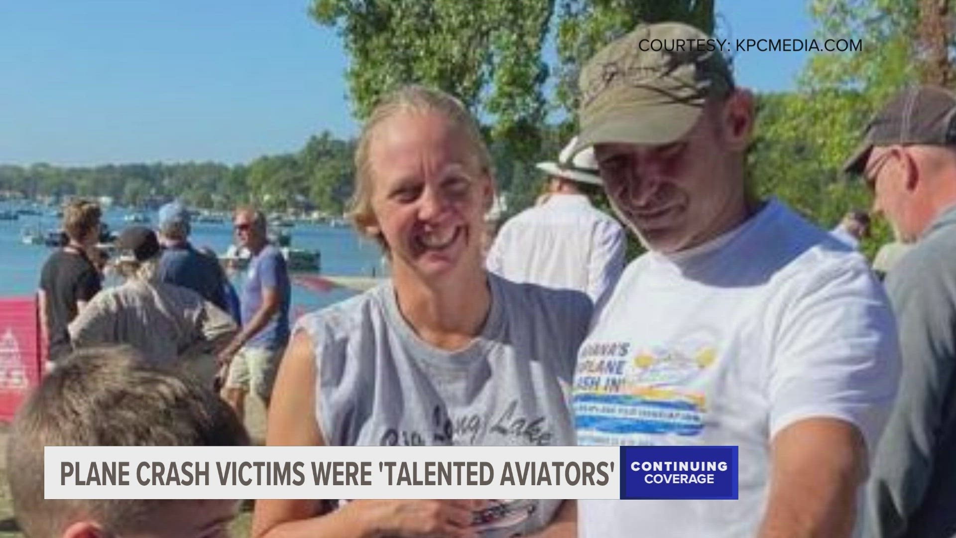 Randy Strebig, 60, and Allison Wheaton, 43, had been together for 17 years and got married last year in a surprise ceremony at their seaplane event in Indiana.