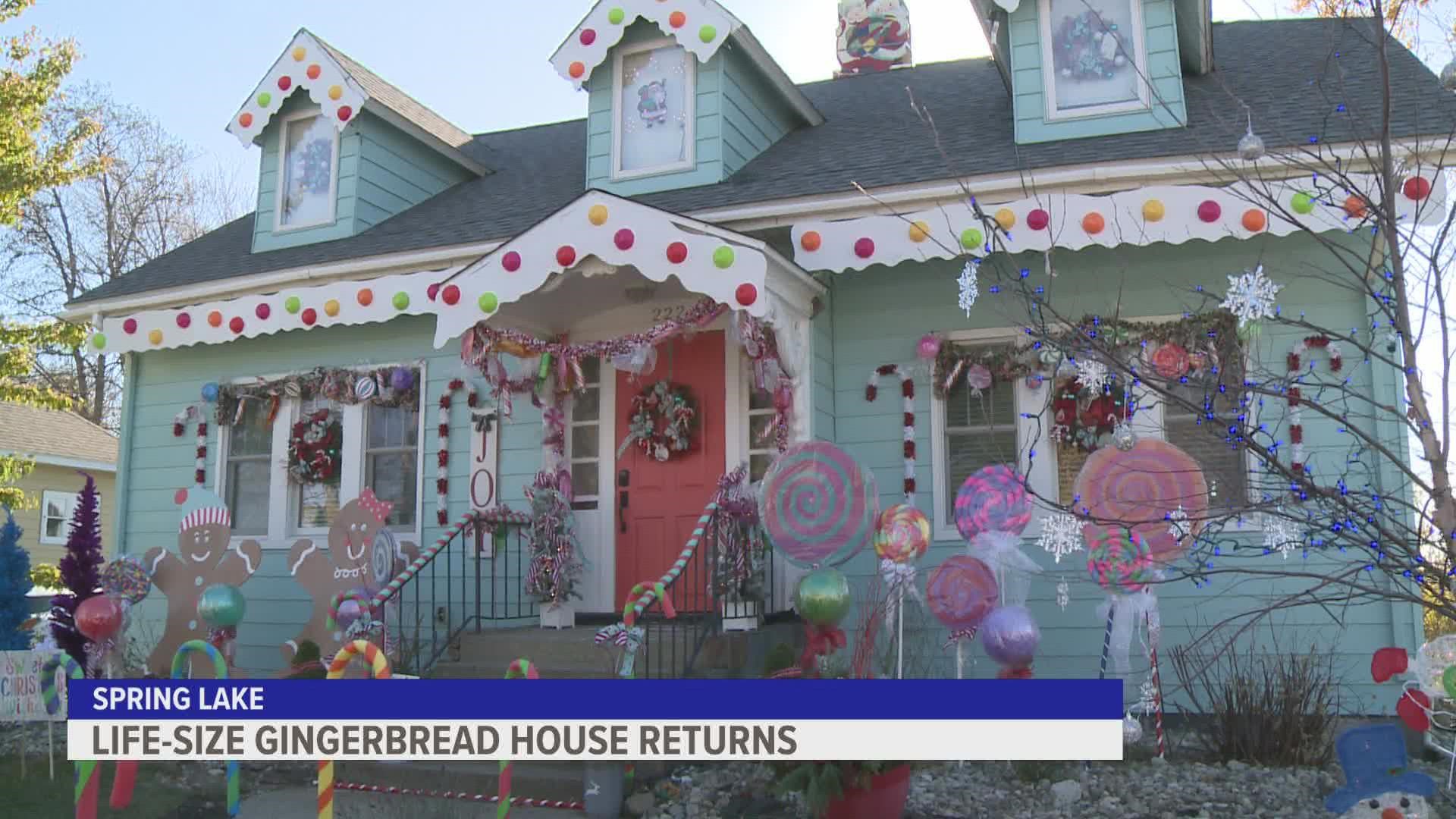 Conner Henderson died of bone cancer at 17. His family created the gingerbread house in his honor as a way to celebrate the holidays again in 2021.