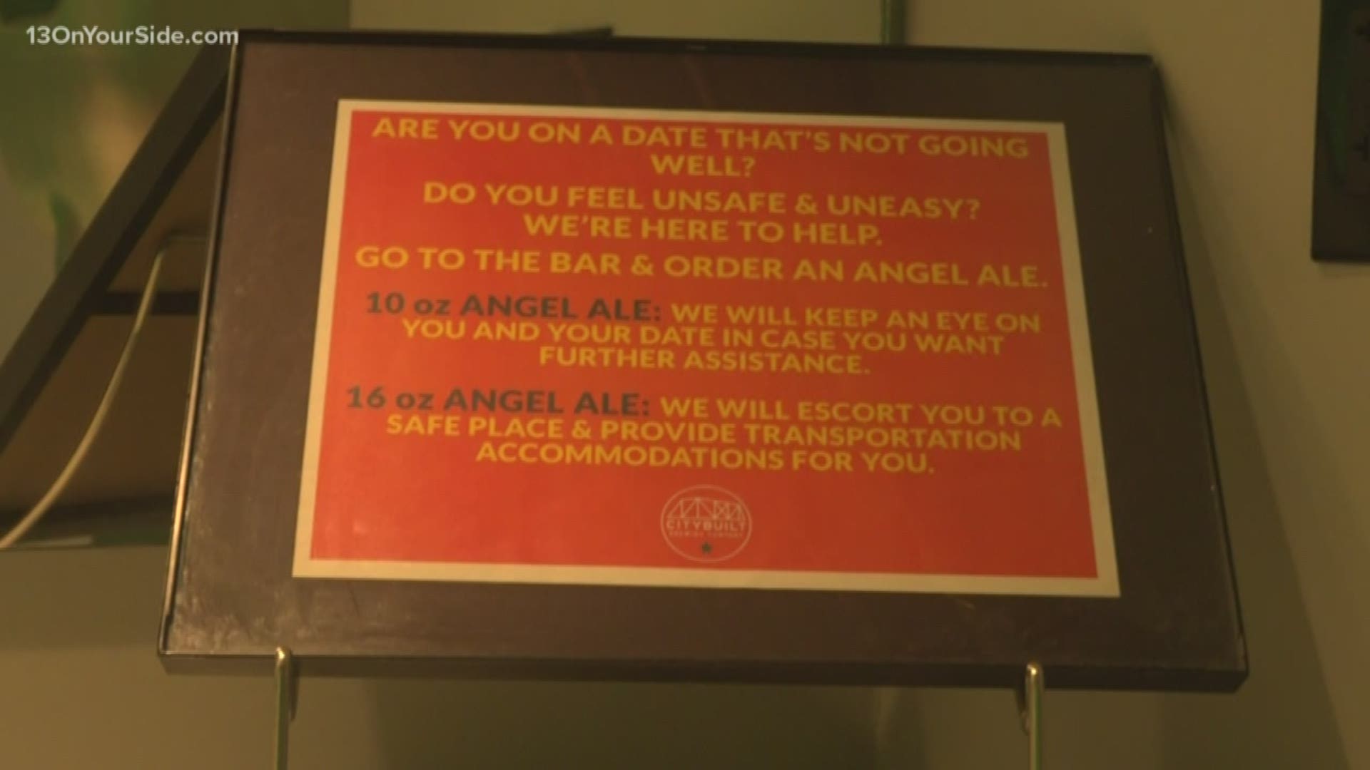 City Built Brewing Company is working to keep their customers safe, by implementing its Angel Ale program, in which individuals can use to ask staff for assistance.