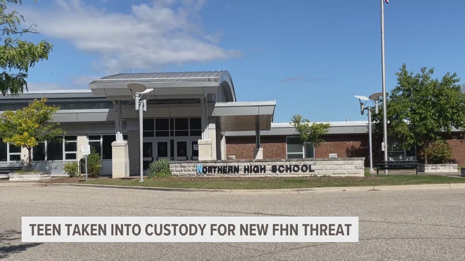 KCSO said a 14-year-old Forest Hills Northern student was taken into custody at the Kent County Juvenile Detention Center for filing a false report of terrorism.