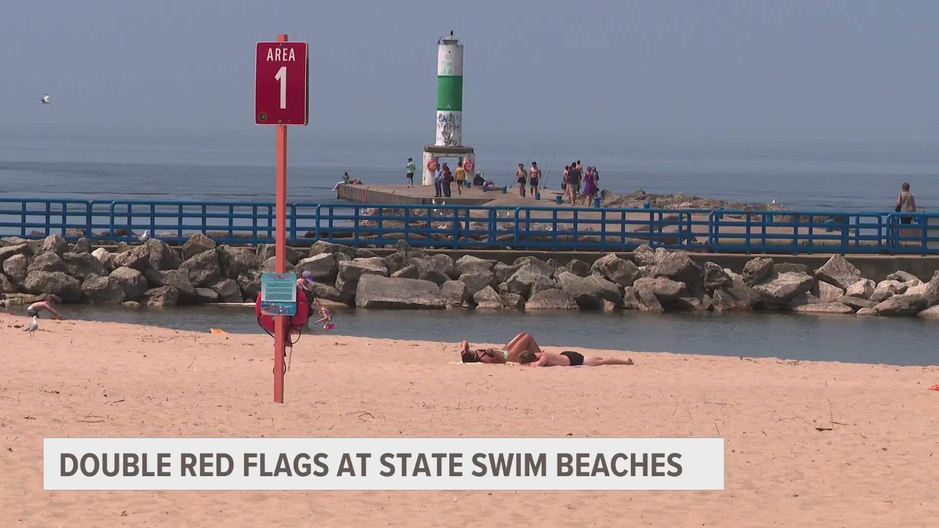 Now, there are four flags on the beaches to promote safety while swimming.